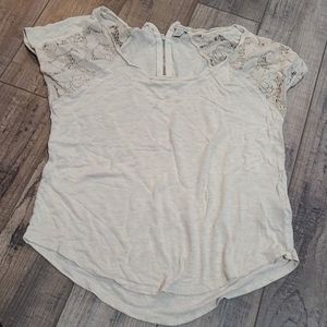 Guess cream lace top